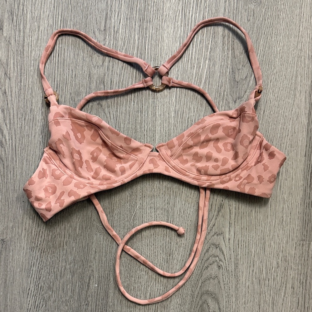 Leopard Print Pink Bralette